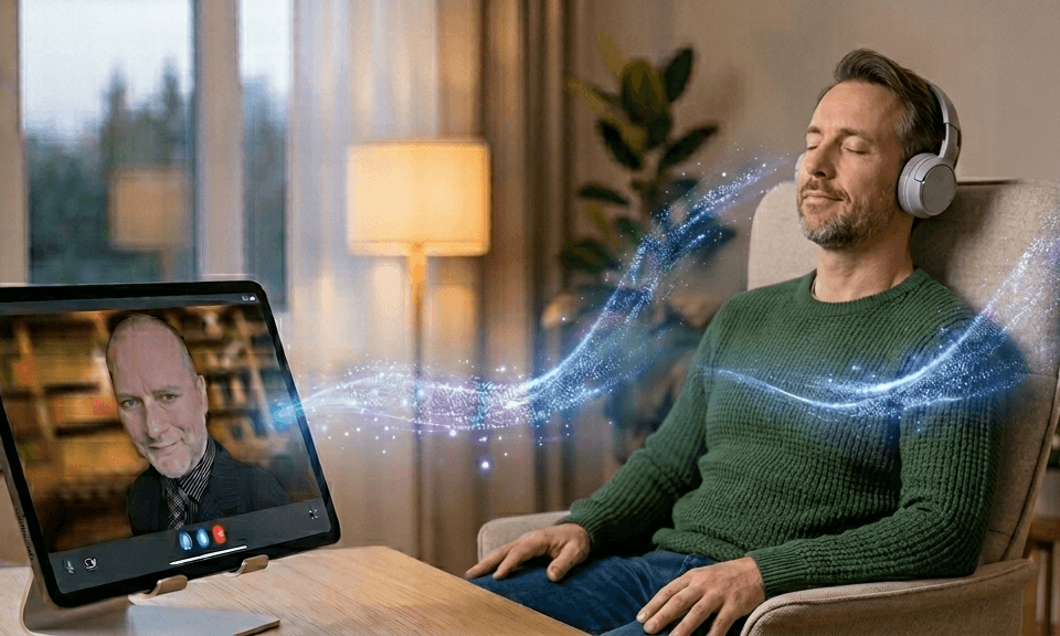 Online Hypnose Mann